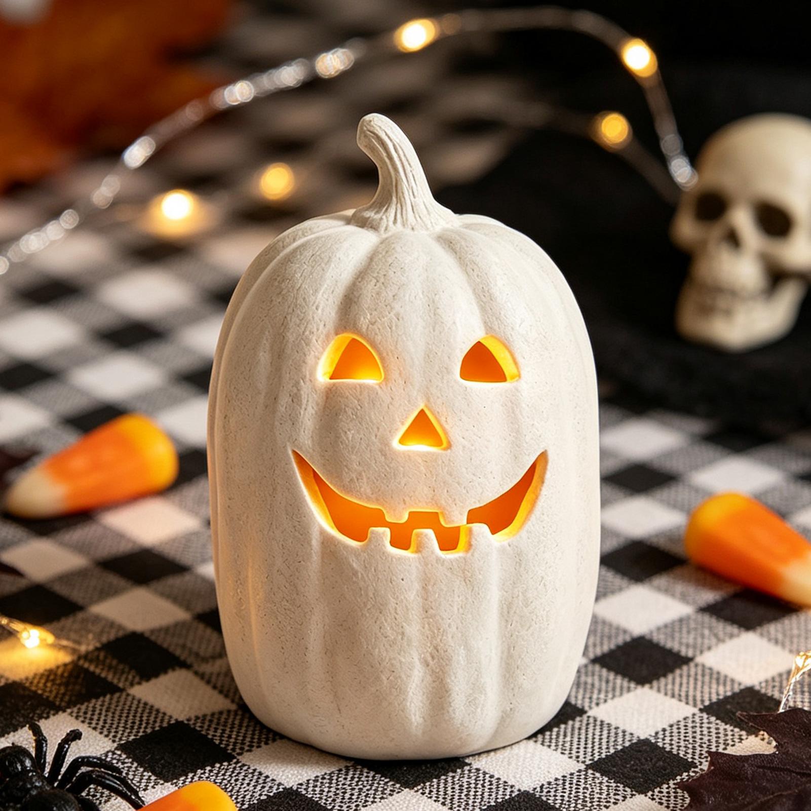 Home Decor Halloween - Halloween Pumpkins Crafts Resin Pumpkin Handmade