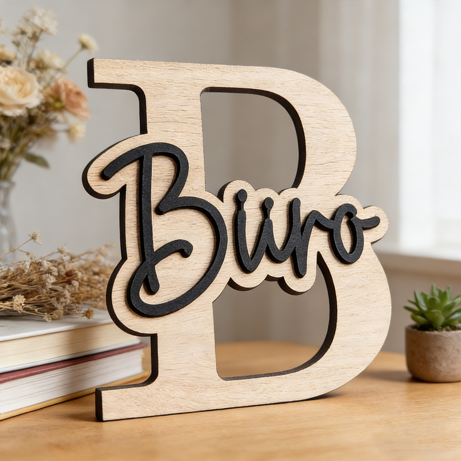 Home Decor Halloween - 1pc Customizable Wooden Letter Door Sign,Customizable