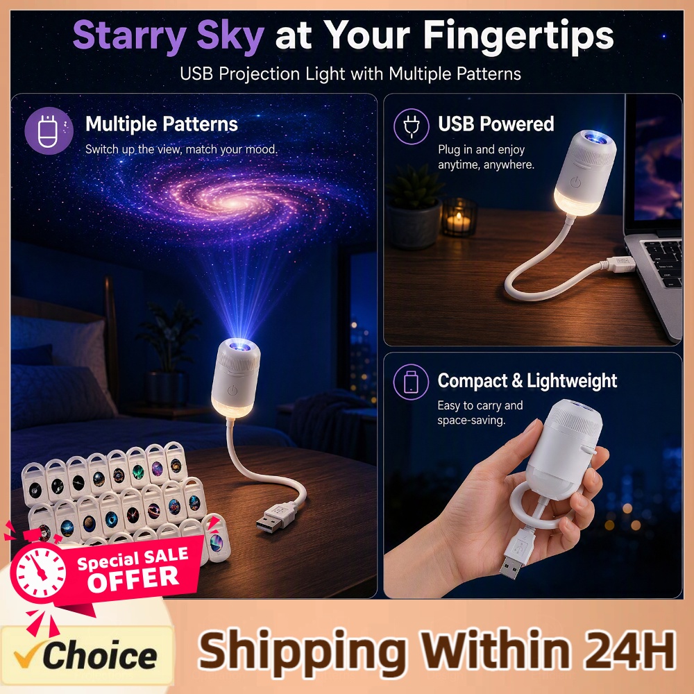 Home Decor Light - USB Starry Sky Projector Lamp HD