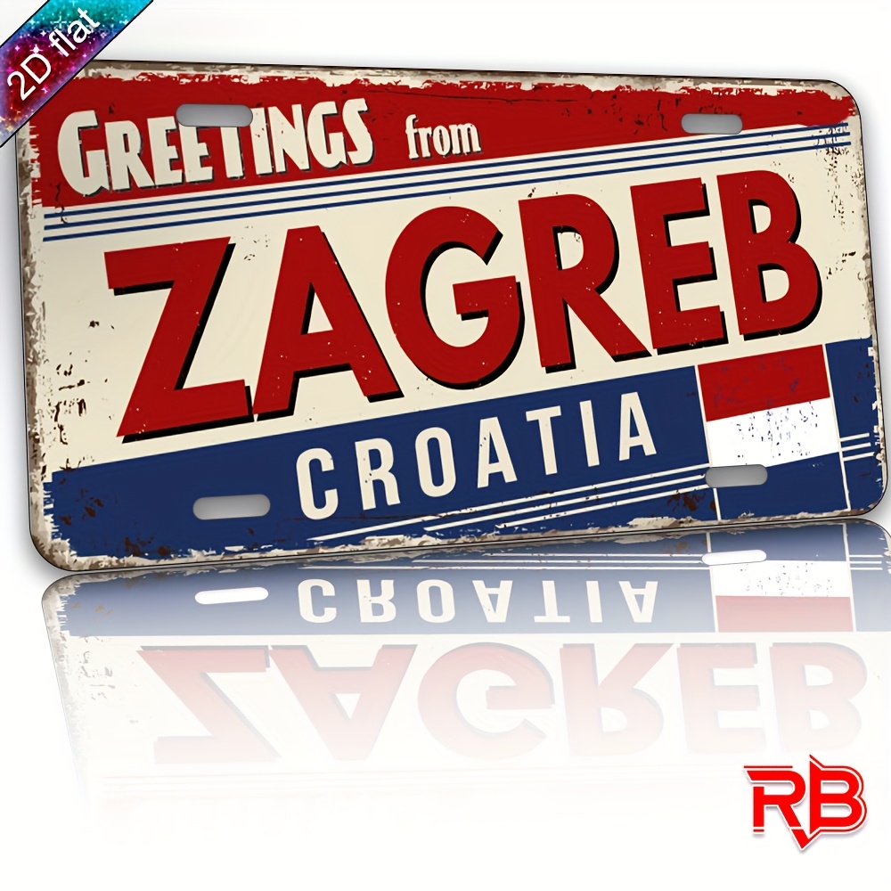 Home Decor Zagreb - 2D Flat Aluminum Sign - 