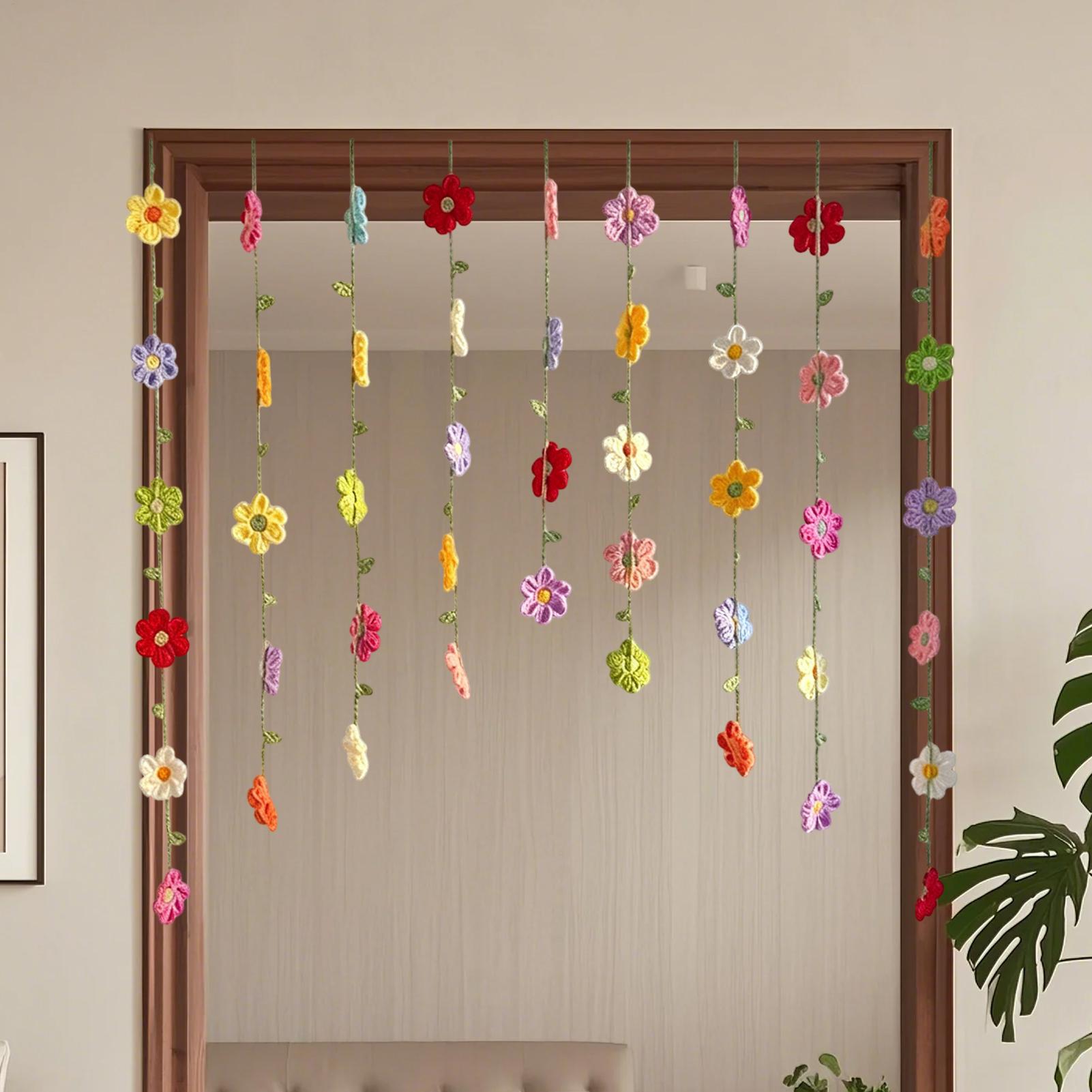 Home Decor Garland - Crochet Garland Wall Party Backdrop Spring