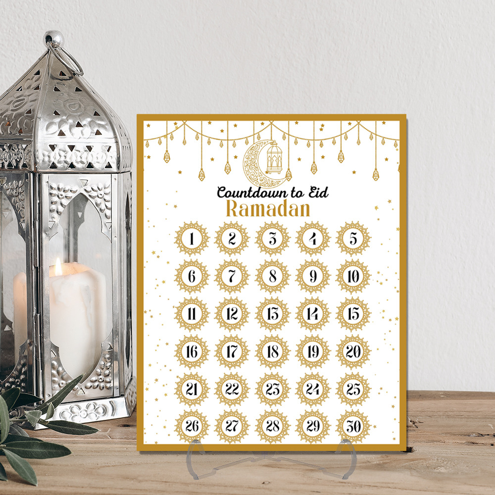 Home Decor Ramadan - Ramadan Advent Countdown Calendar Acrylic: Ramadan