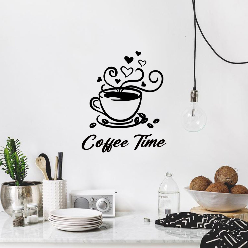 Home Decor Wall Tiles - 1PC Fashion Coffee Customizable Text Family