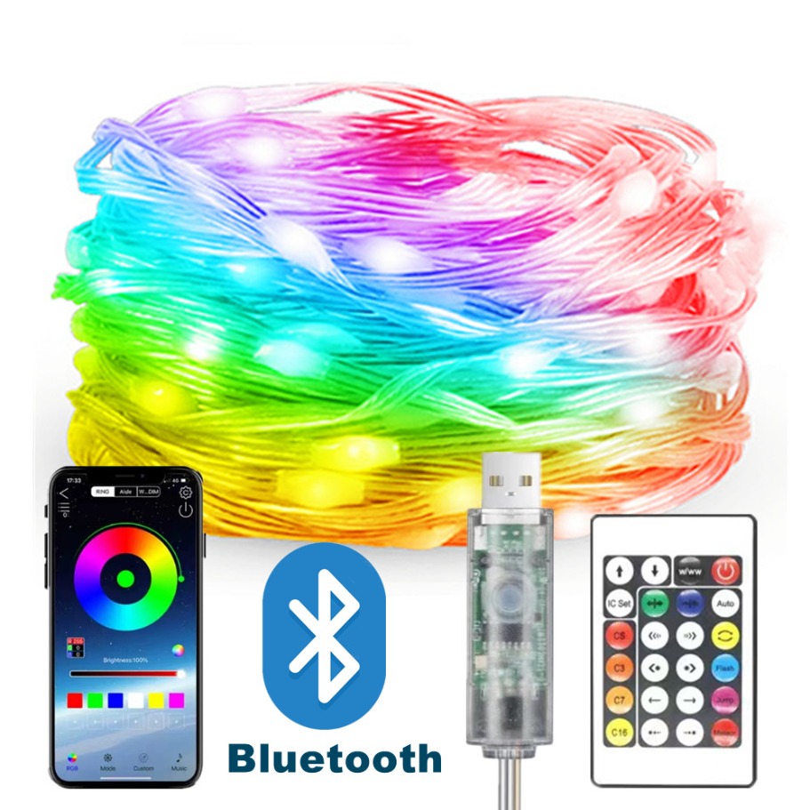 Home Decor Garland - WS2812B LED Light String Smart Bluetooth