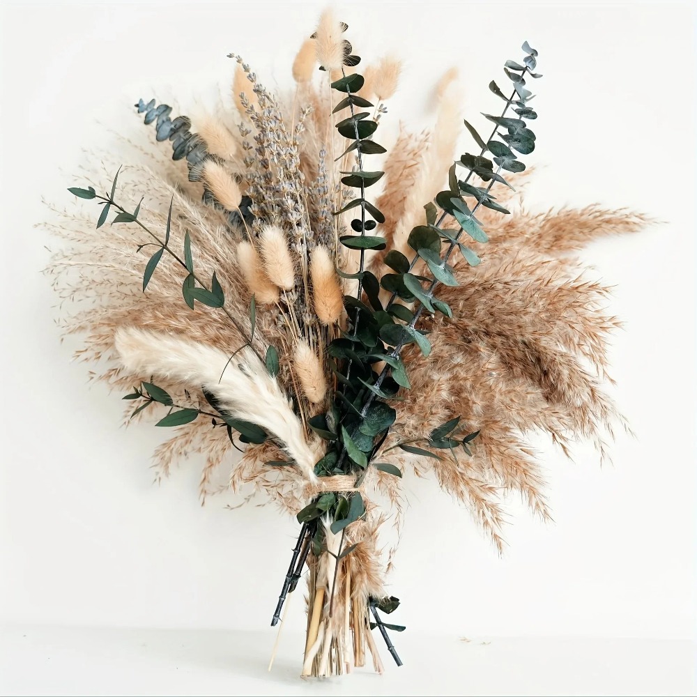Dried Flower Bouquet - 80Pieces Natural Dried Flowers Bouquet Home