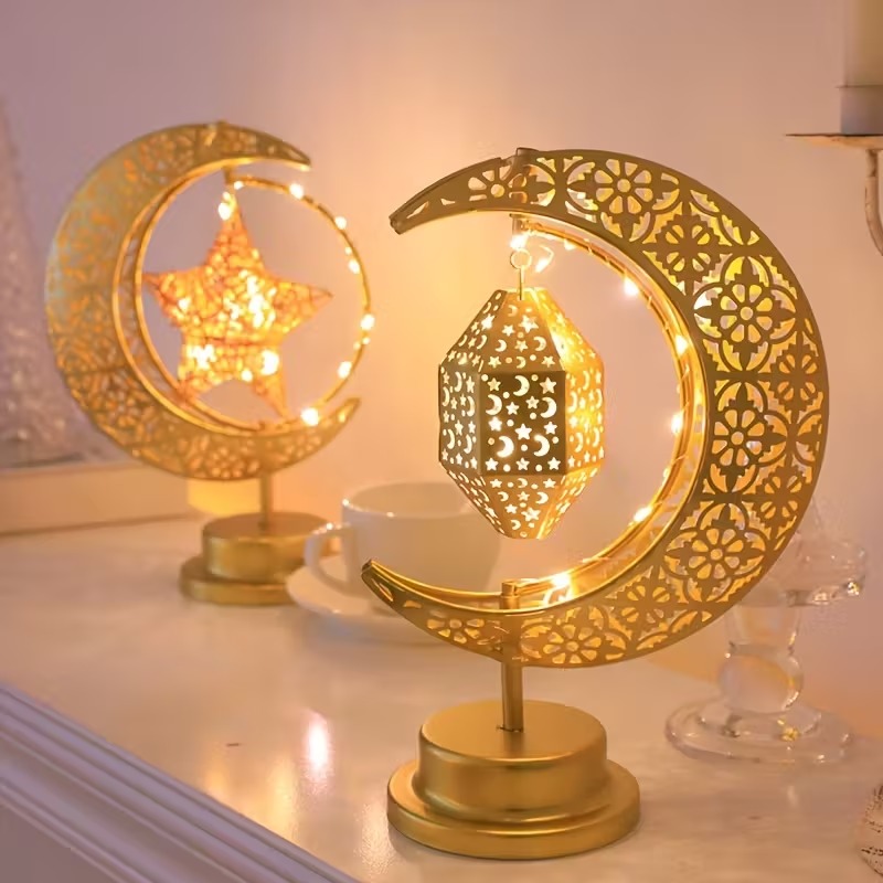 Home Decor Ramadan - Ramadan LED Night Light Rotating Iron