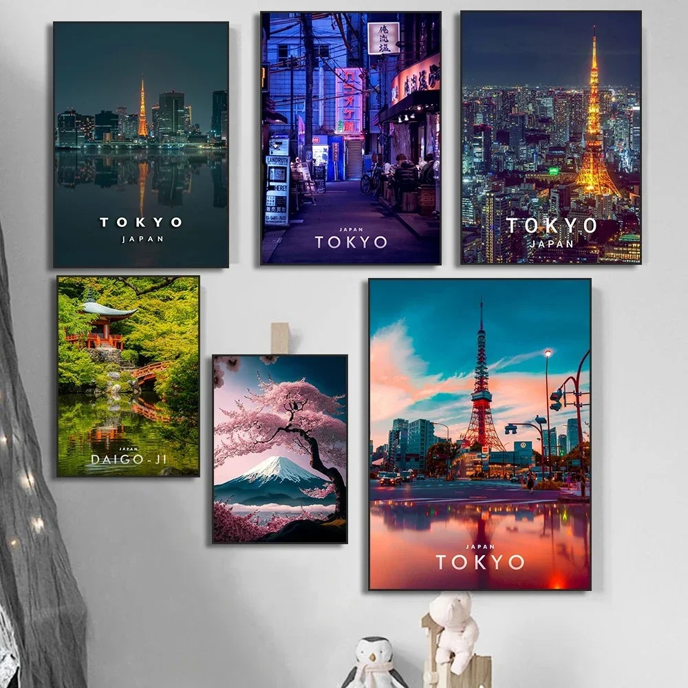Home Decor Tokyo - Canvas Painting Wall Art Japan Famous