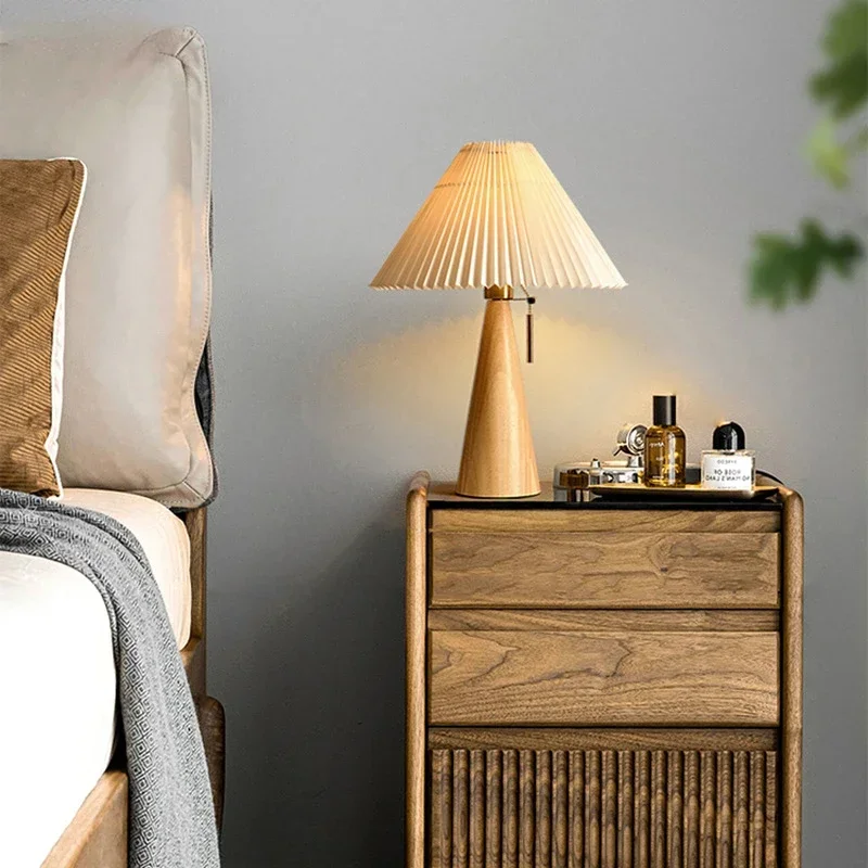 Home Decor Light - Retro Pleated Table Lamp Nordic Solid