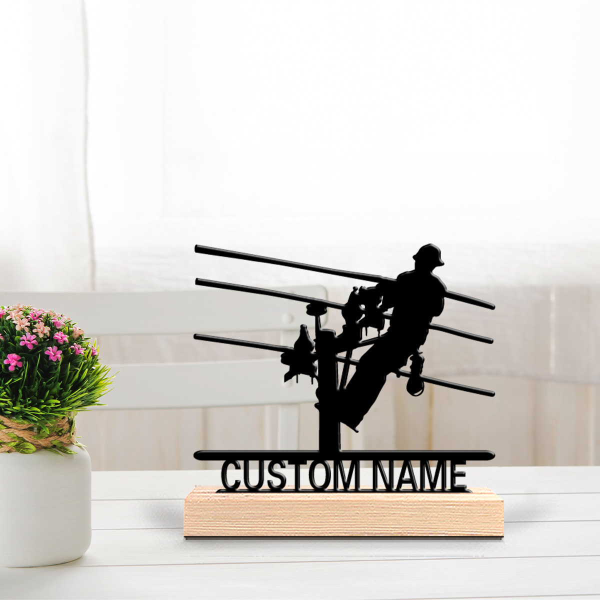 Home Decor Halloween - 1pc Stylish Personalized Custom Electrician Metal