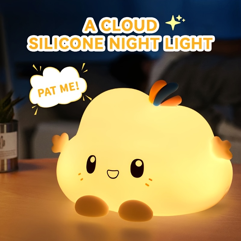 Home Decor Light - Cloud Night Light,Touch-Control Dimming, Charging &