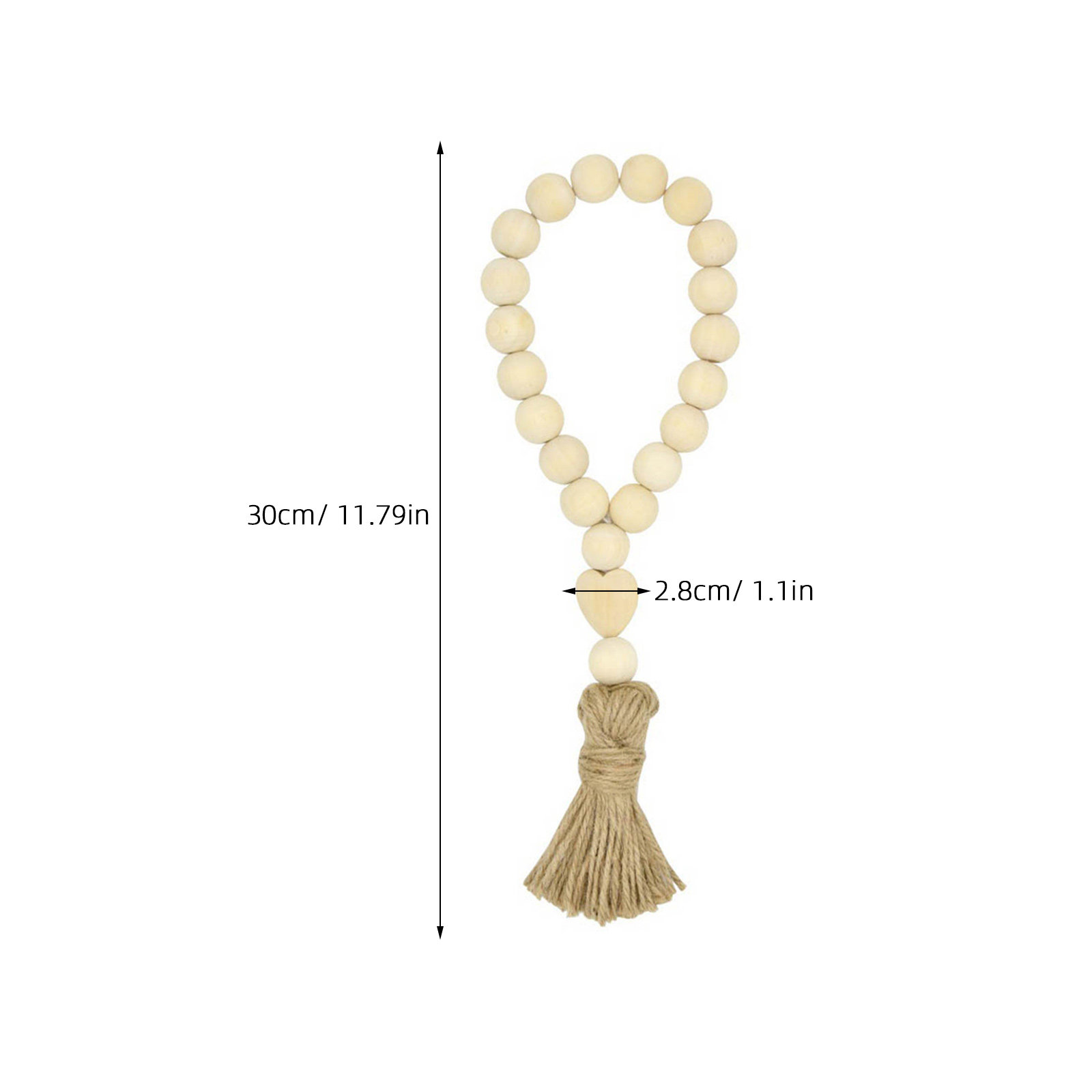 Natural Wooden Beads Garland H - огляд і ціна Home Decor Garland