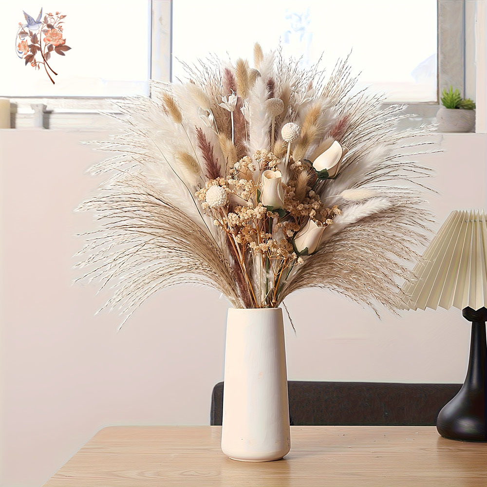 80Pcs Artificial Dried Flowers - огляд і ціна Dried Flower Bouquet