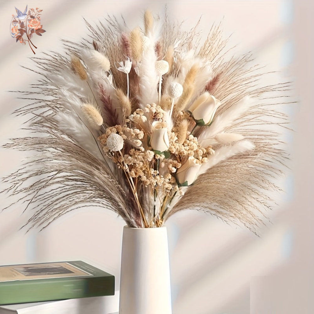 80Pcs Artificial Dried Flowers - огляд і ціна Dried Flower Bouquet