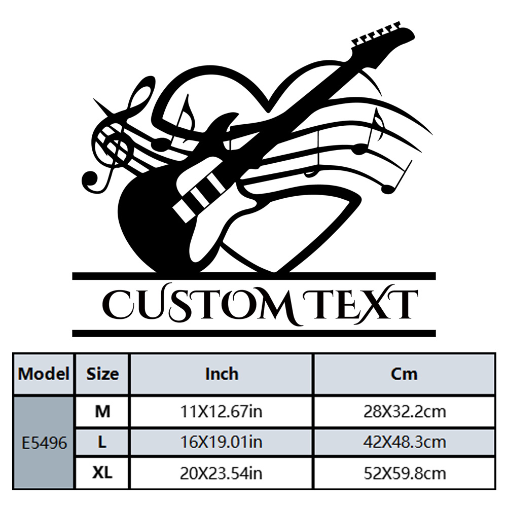 1PC Diy Guitar Custom Text Hom - огляд і ціна Home Decor Wall Tiles