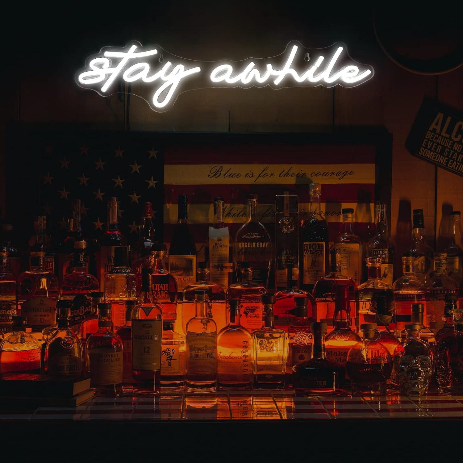 Stay Awhile Neon Signs USB Dim - огляд і ціна Home Decor Light