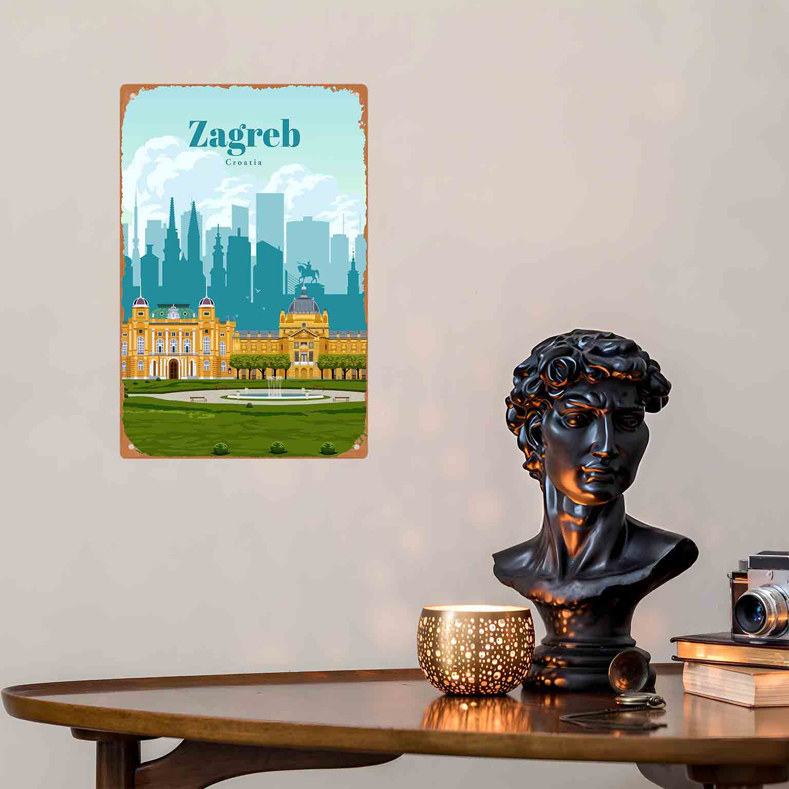 2D FLAT 1pc Zagreb Croatia Cit - огляд і ціна Home Decor Zagreb