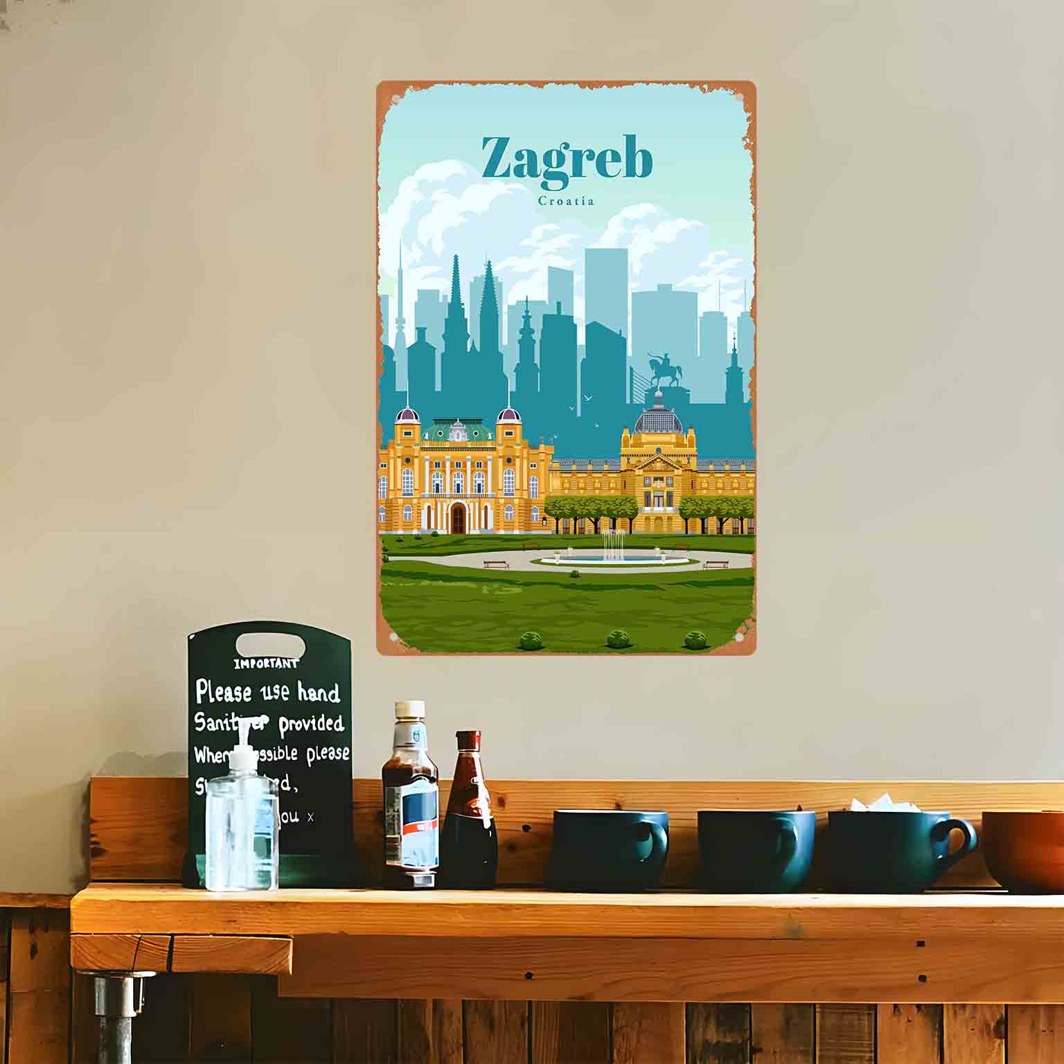 2D FLAT 1pc Zagreb Croatia Cit - огляд і ціна Home Decor Zagreb