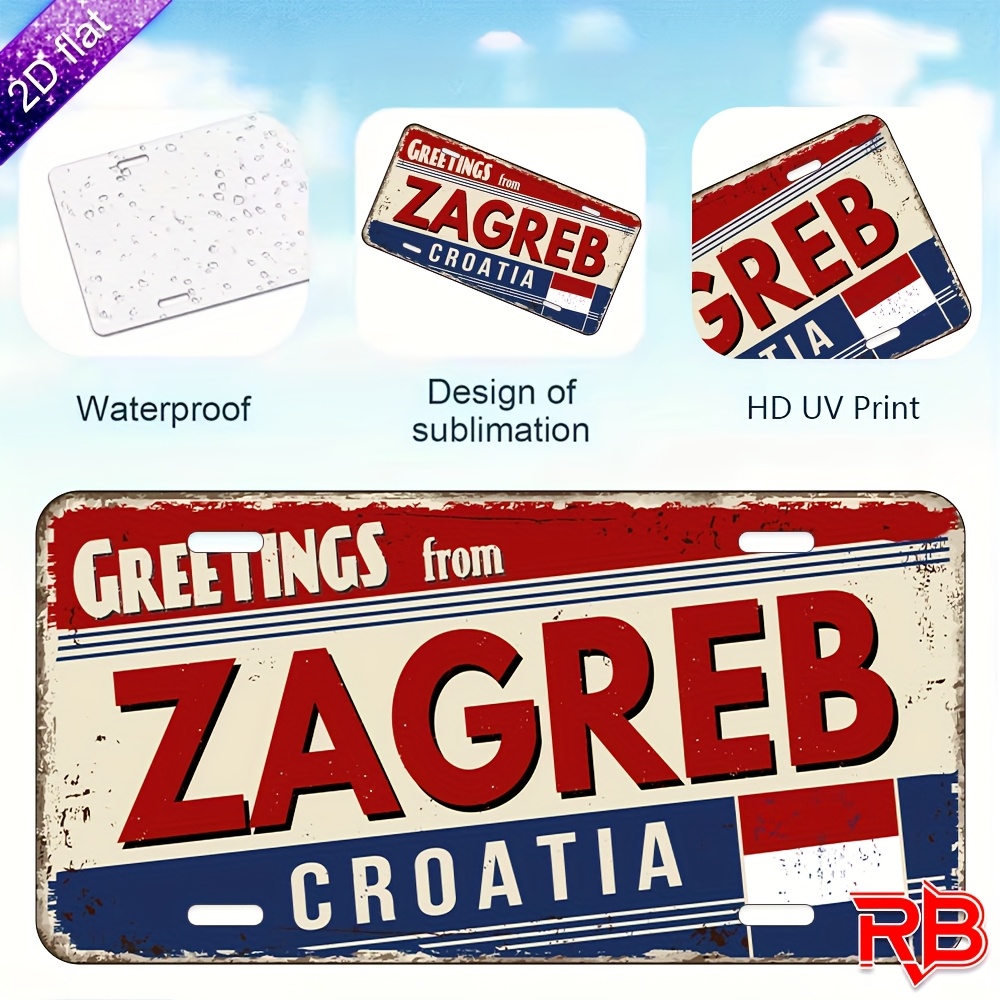2D Flat Aluminum Sign - 