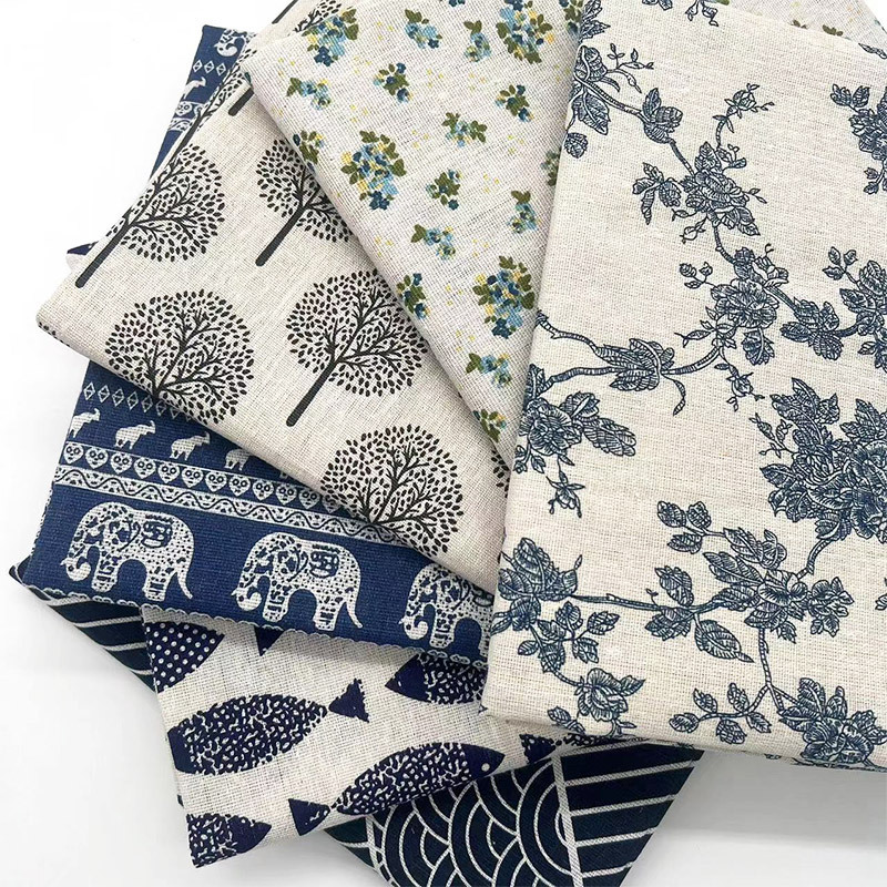 Vintage Blue Floral Cotton Lin - огляд і ціна Linen Table Runner