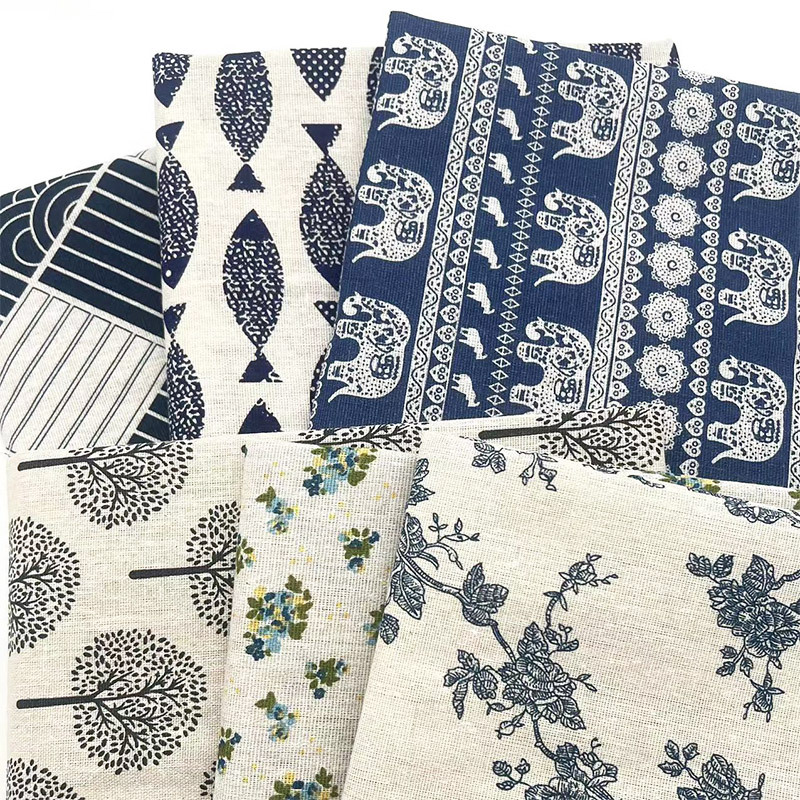 Vintage Blue Floral Cotton Lin - огляд і ціна Linen Table Runner