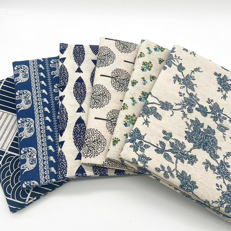 Vintage Blue Floral Cotton Lin - огляд і ціна Linen Table Runner