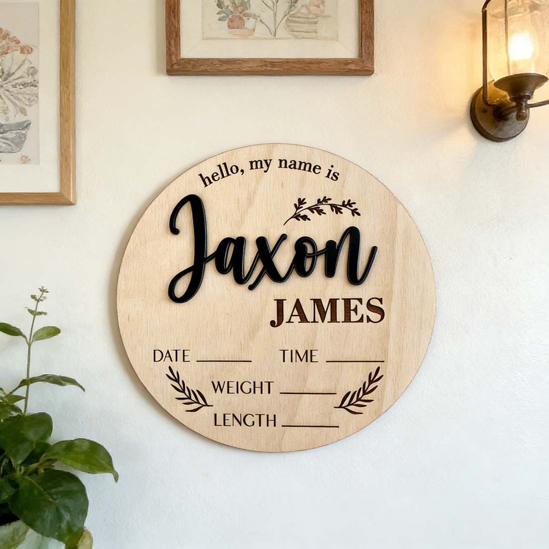 1Pc Custom Baby Announcement S - огляд і ціна Home Decor Halloween