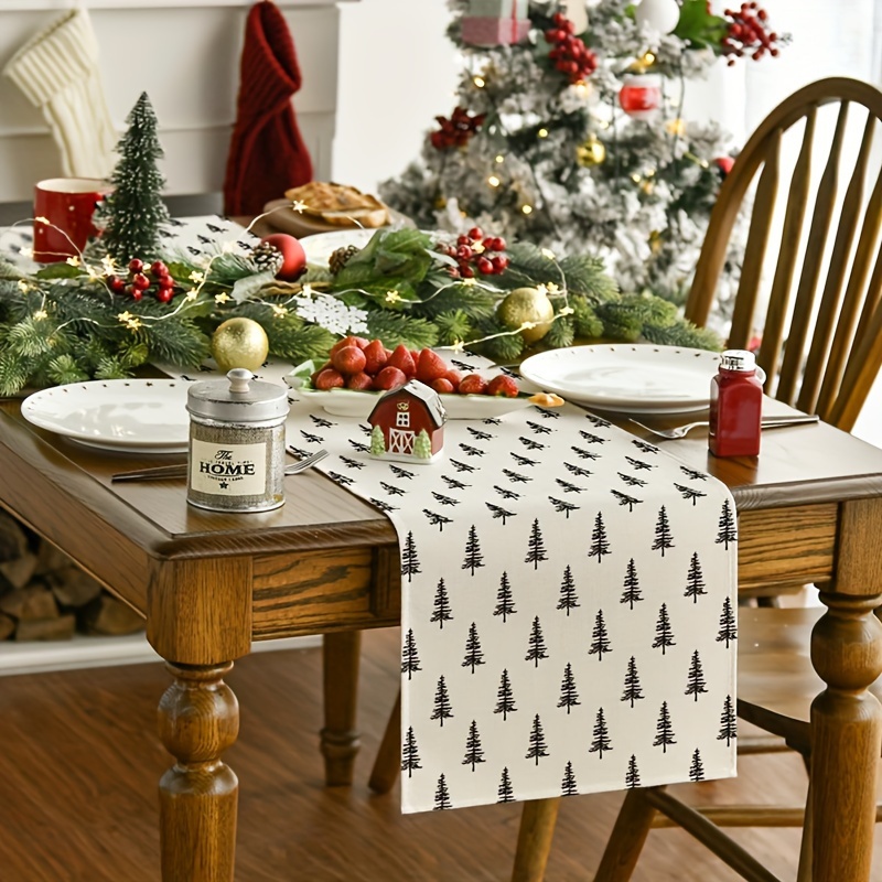 Simple Christmas Tree Table Ru - огляд і ціна Linen Table Runner