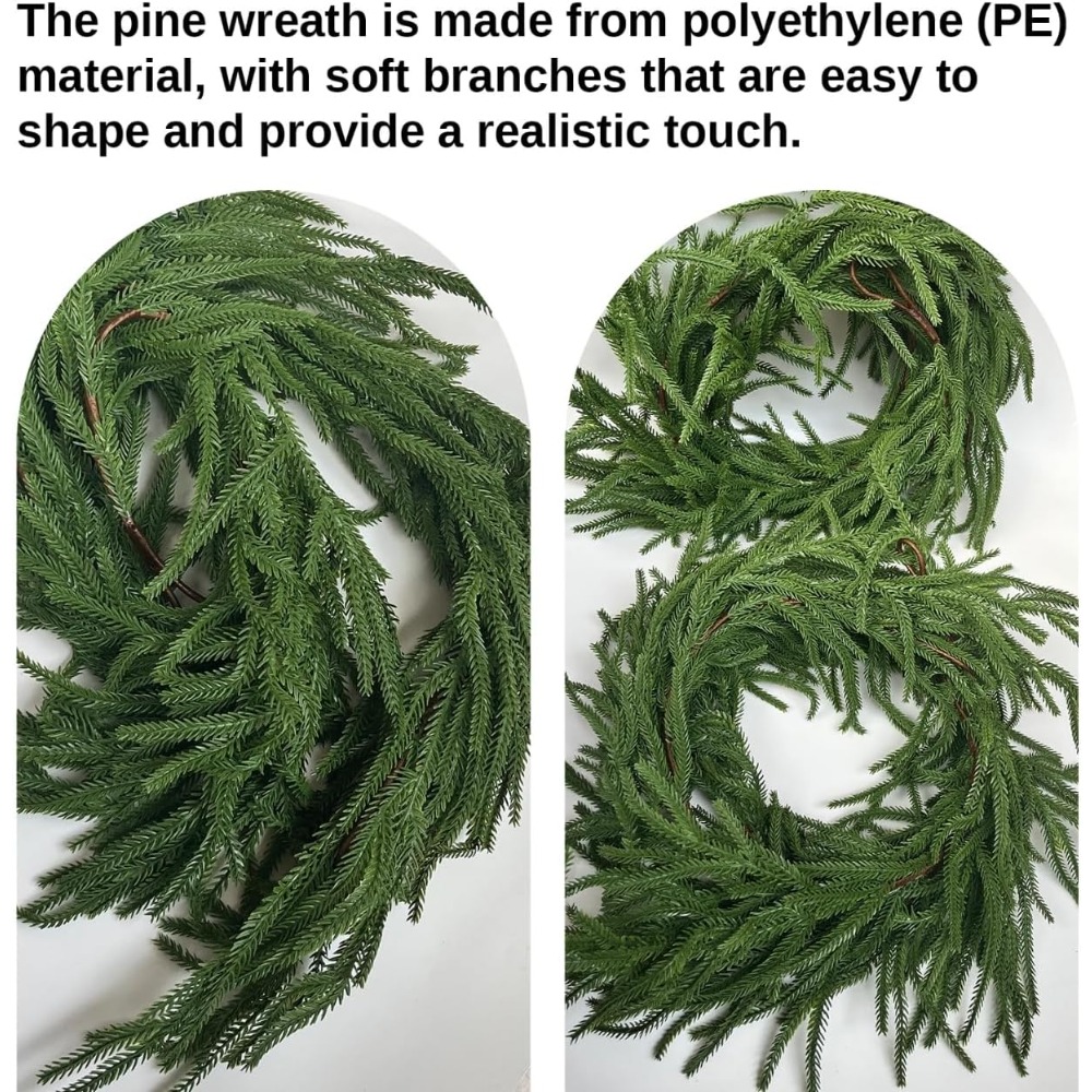6 Ft Long Outdoor Norfolk Pine - огляд і ціна Home Decor Garland