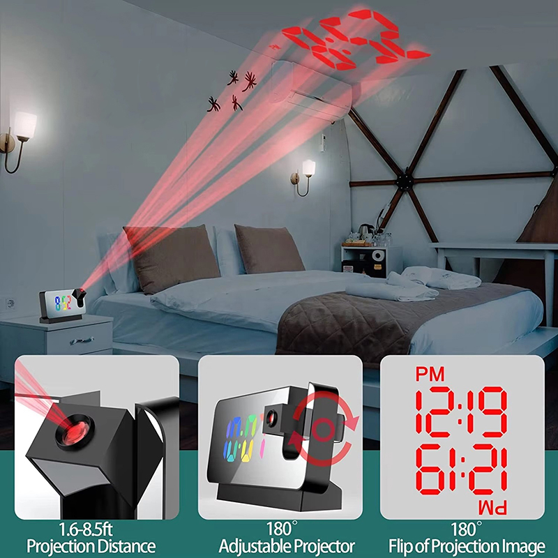 Projection Alarm Clock Desk Cl - огляд і ціна Vintage Alarm Clock