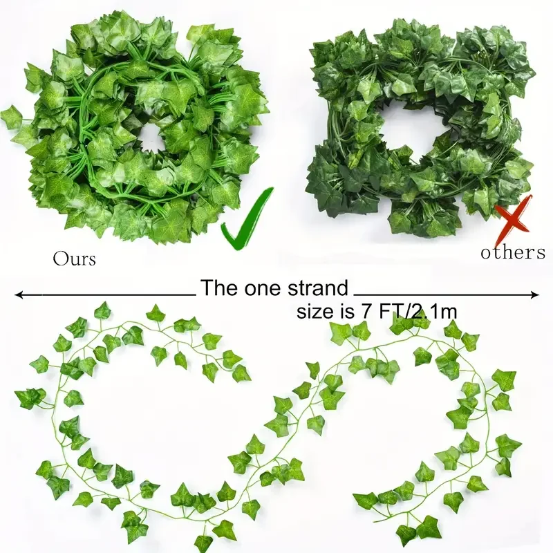 Artificial Green Ivy Leaf Ratt - огляд і ціна Home Decor Garland