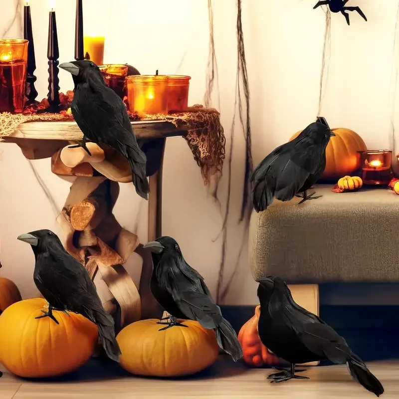 1PC Black Crow Halloween Decor - огляд і ціна Home Decor Halloween