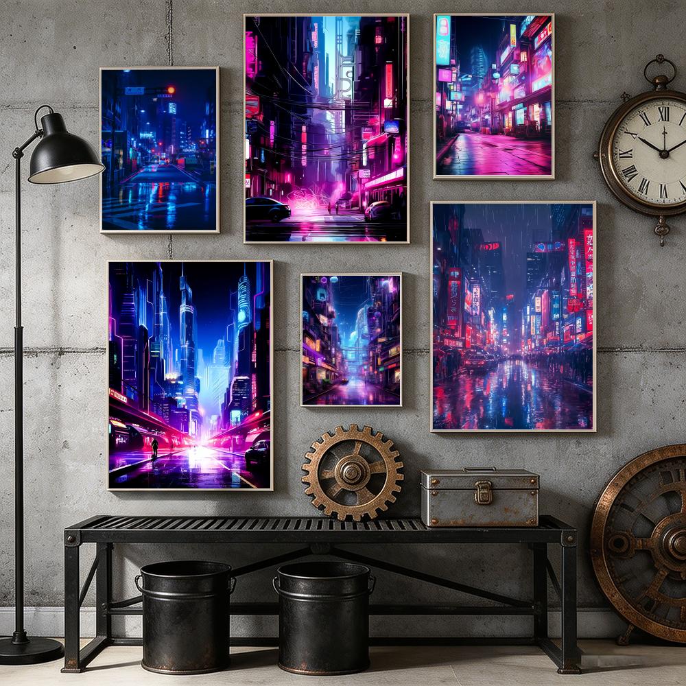 Tokyo Neon Futuristic City Str - огляд і ціна Home Decor Tokyo