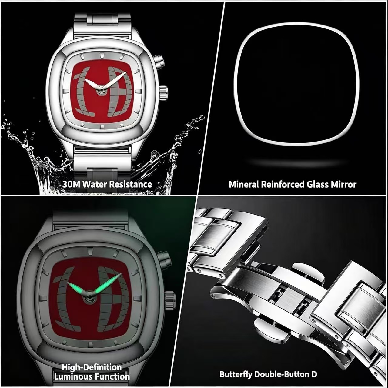 PAAZOMU Men's Quartz Watch Fas - огляд і ціна Vintage Alarm Clock