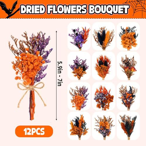 12PCS Mini Dried Flower Bouque - огляд і ціна Dried Flower Bouquet