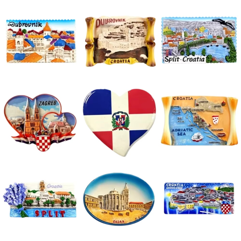 Croatia 3D Resin Fridge Magnet - огляд і ціна Home Decor Zagreb