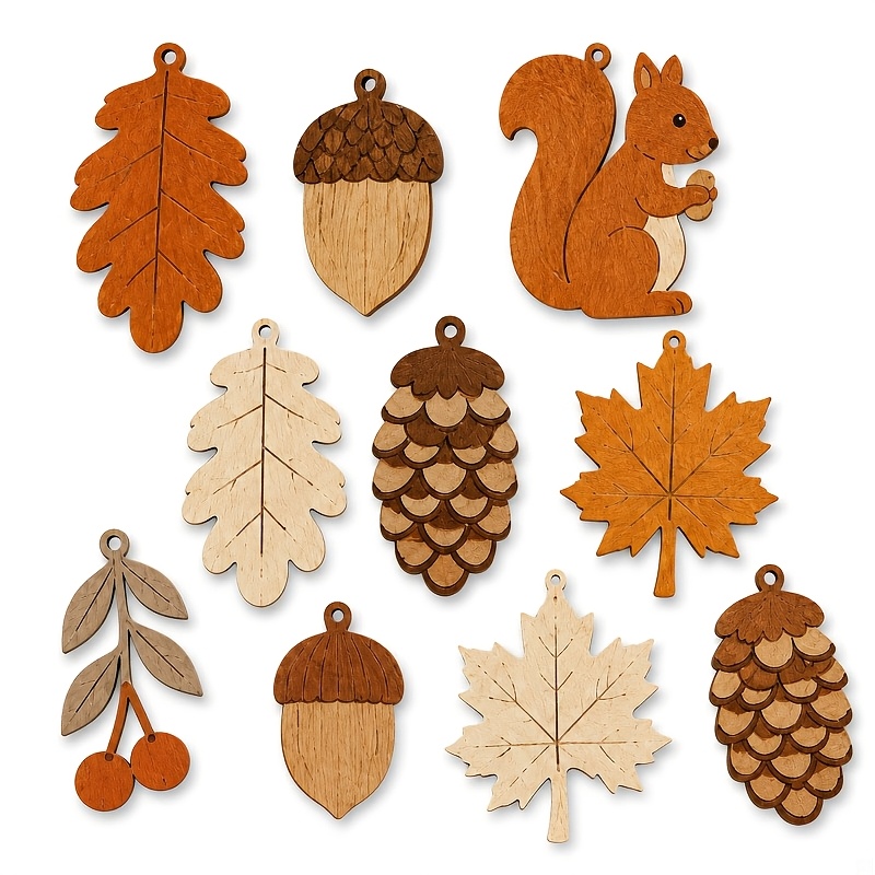 Autumn Wooden Garland Squirrel - огляд і ціна Home Decor Garland