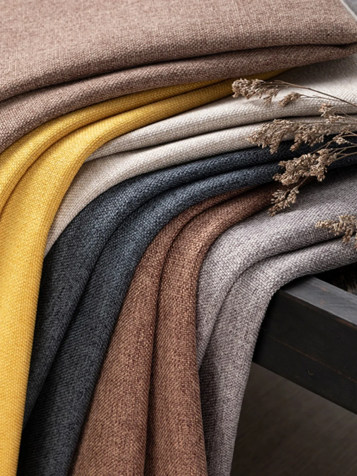 Thickened Plain Linen Fabric F - огляд і ціна Linen Table Runner