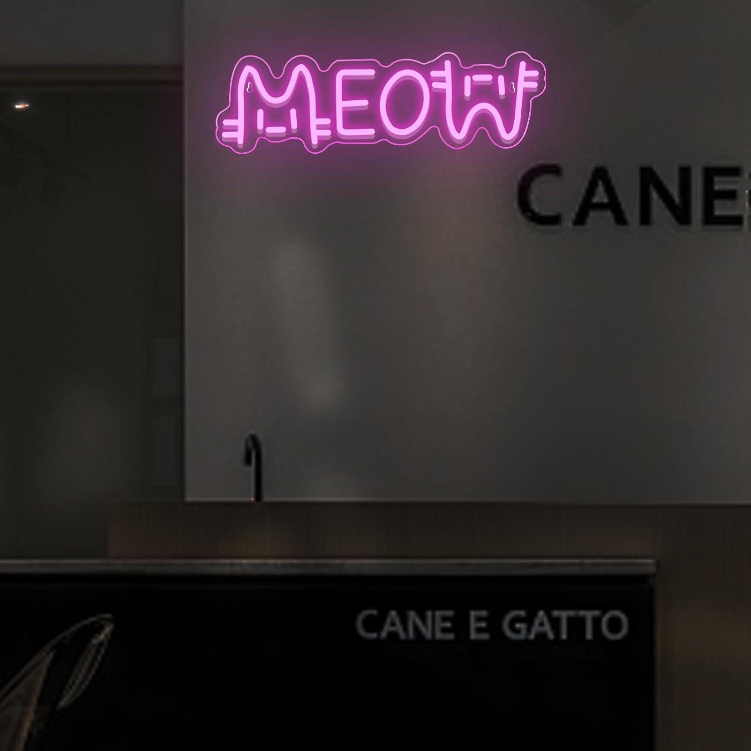 Meow Neon Sign Cat USB Powered - огляд і ціна Home Decor Light