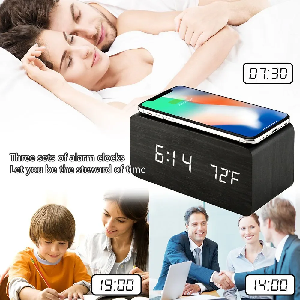 Alarm Clock LED Digital Wooden - огляд і ціна Vintage Alarm Clock