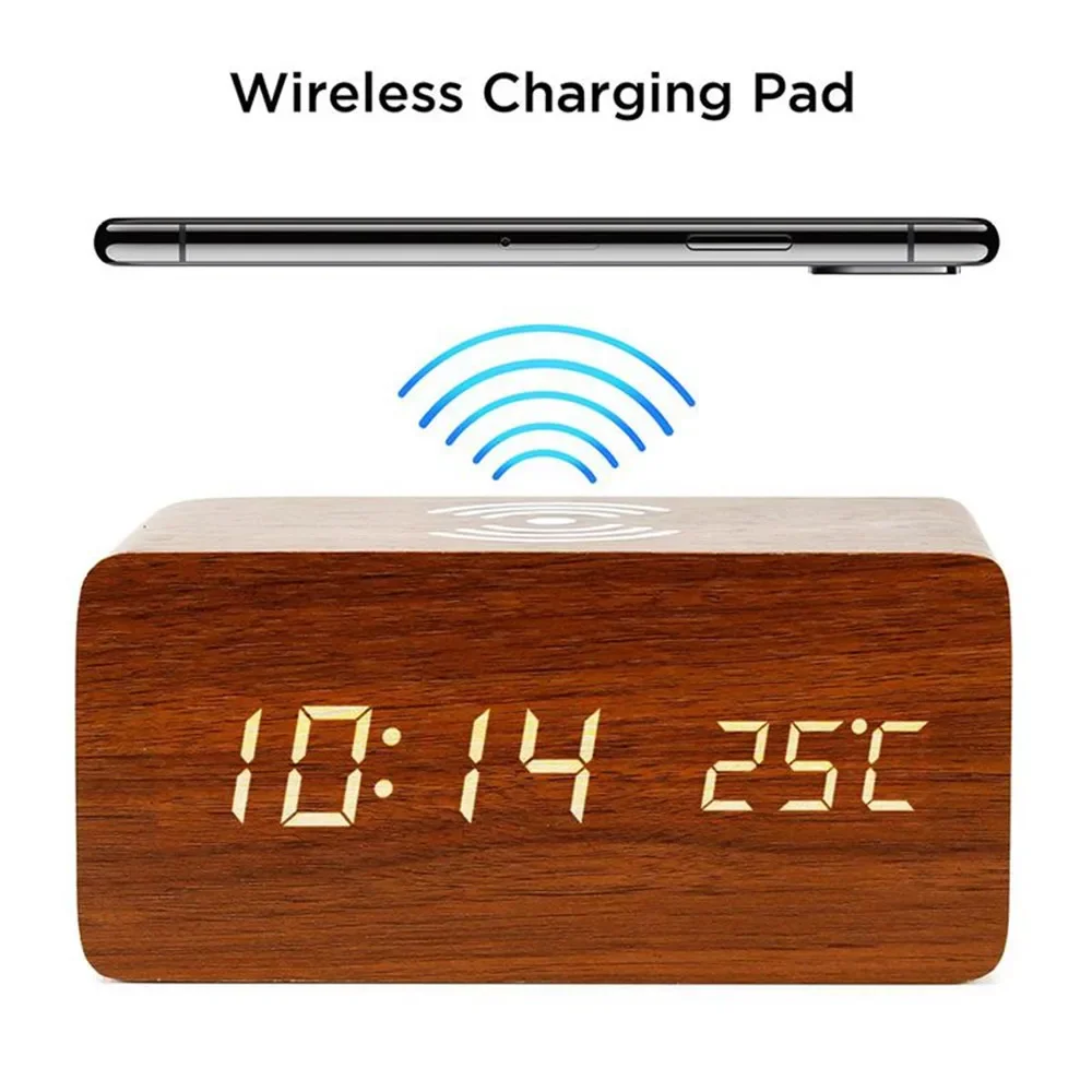 Alarm Clock LED Digital Wooden - огляд і ціна Vintage Alarm Clock