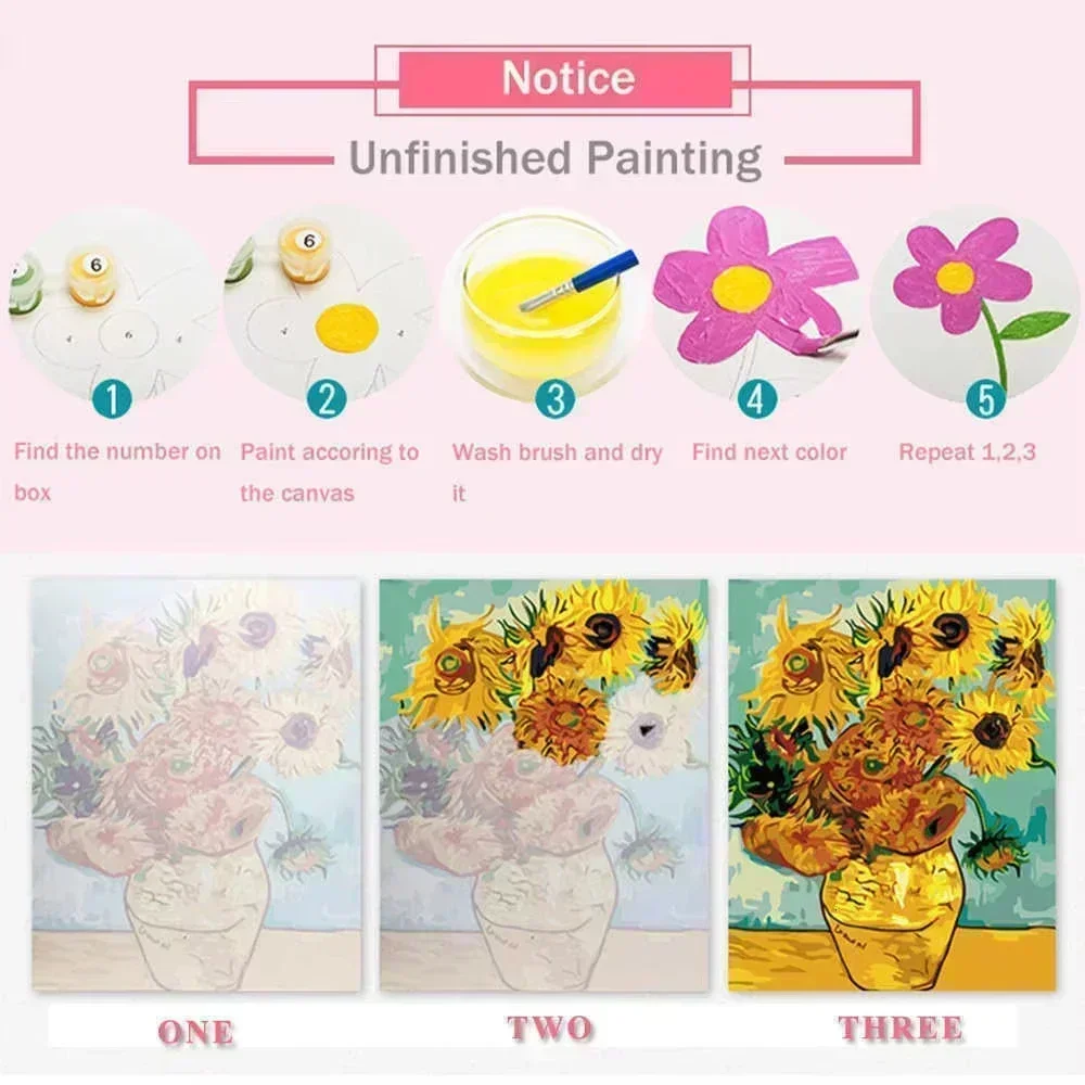 DIY Oil Painting By Number Fan - огляд і ціна Home Decor Tokyo
