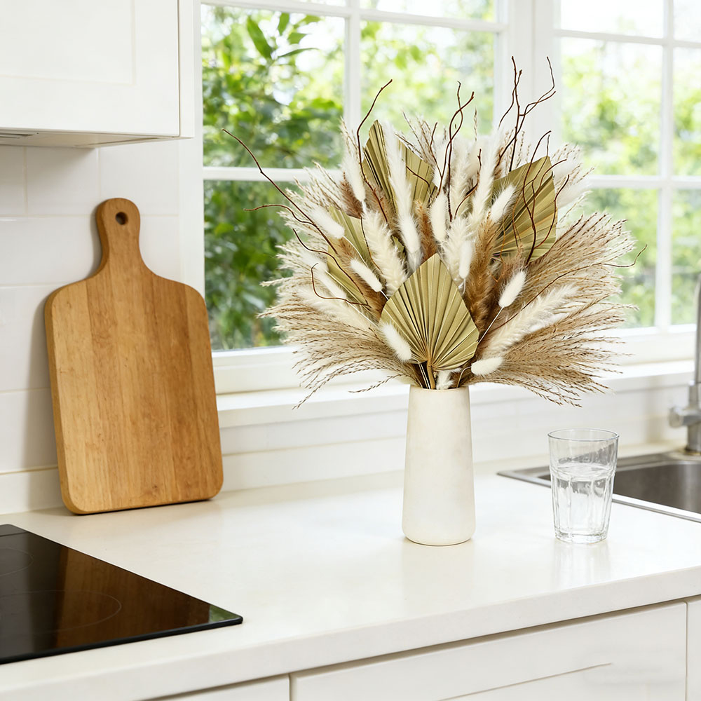 Natural Dried Palm Leaves Bouq - огляд і ціна Dried Flower Bouquet