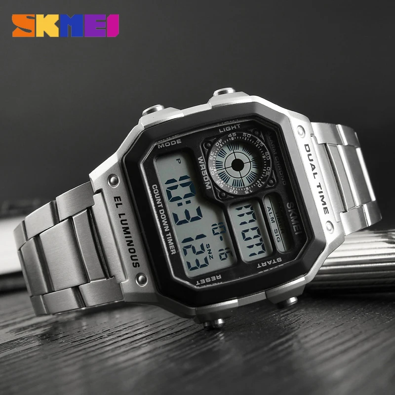 SKMEI 1335 Digital Watch for M - огляд і ціна Vintage Alarm Clock