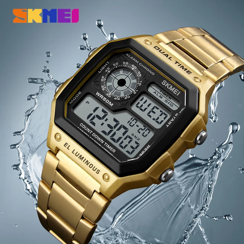 SKMEI 1335 Digital Watch for M - огляд і ціна Vintage Alarm Clock