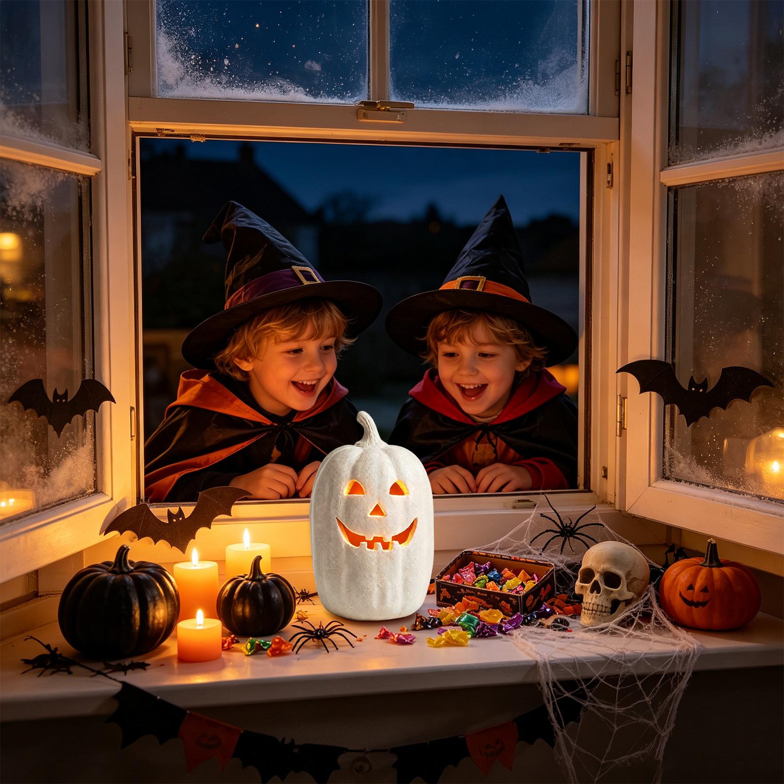 Halloween Pumpkin Decor Resin  - огляд і ціна Home Decor Halloween