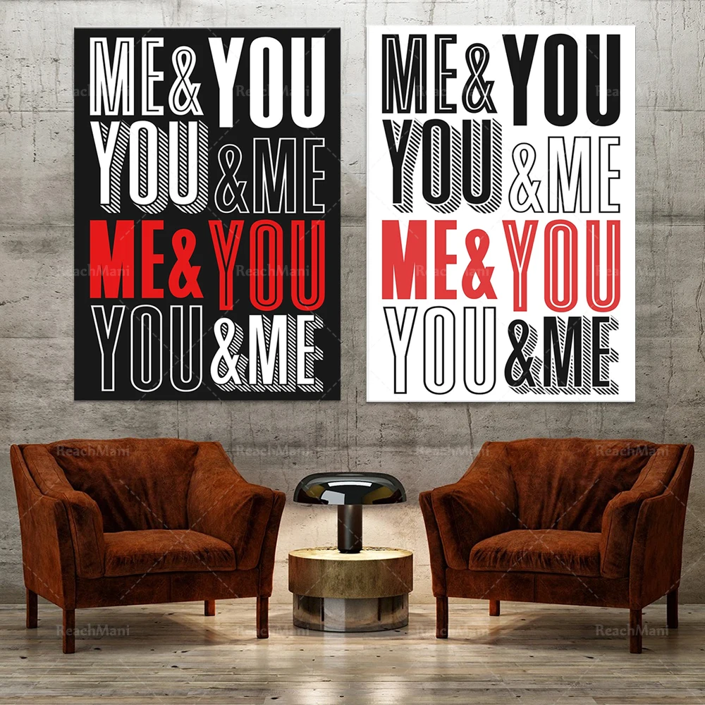 I print with you. You and me c - огляд і ціна Home Decor Etsy
