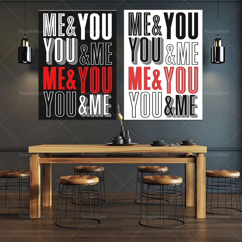I print with you. You and me c - огляд і ціна Home Decor Etsy
