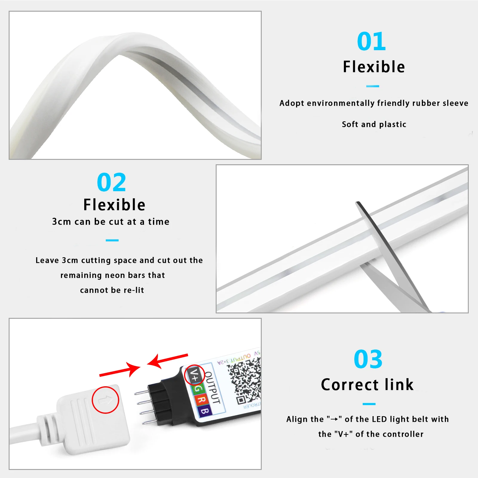 1-5m RGB LED Neon Strip Light  - огляд і ціна Home Decor Light